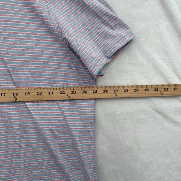 Faherty The Movement Polo Shirt Mens 2XL Multicolor Striped Pima Cotton Soft - Picture 4 of 7